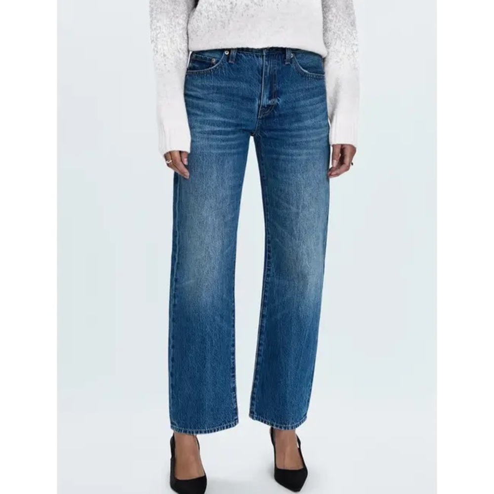 pistola Straight Leg Blue Jeans